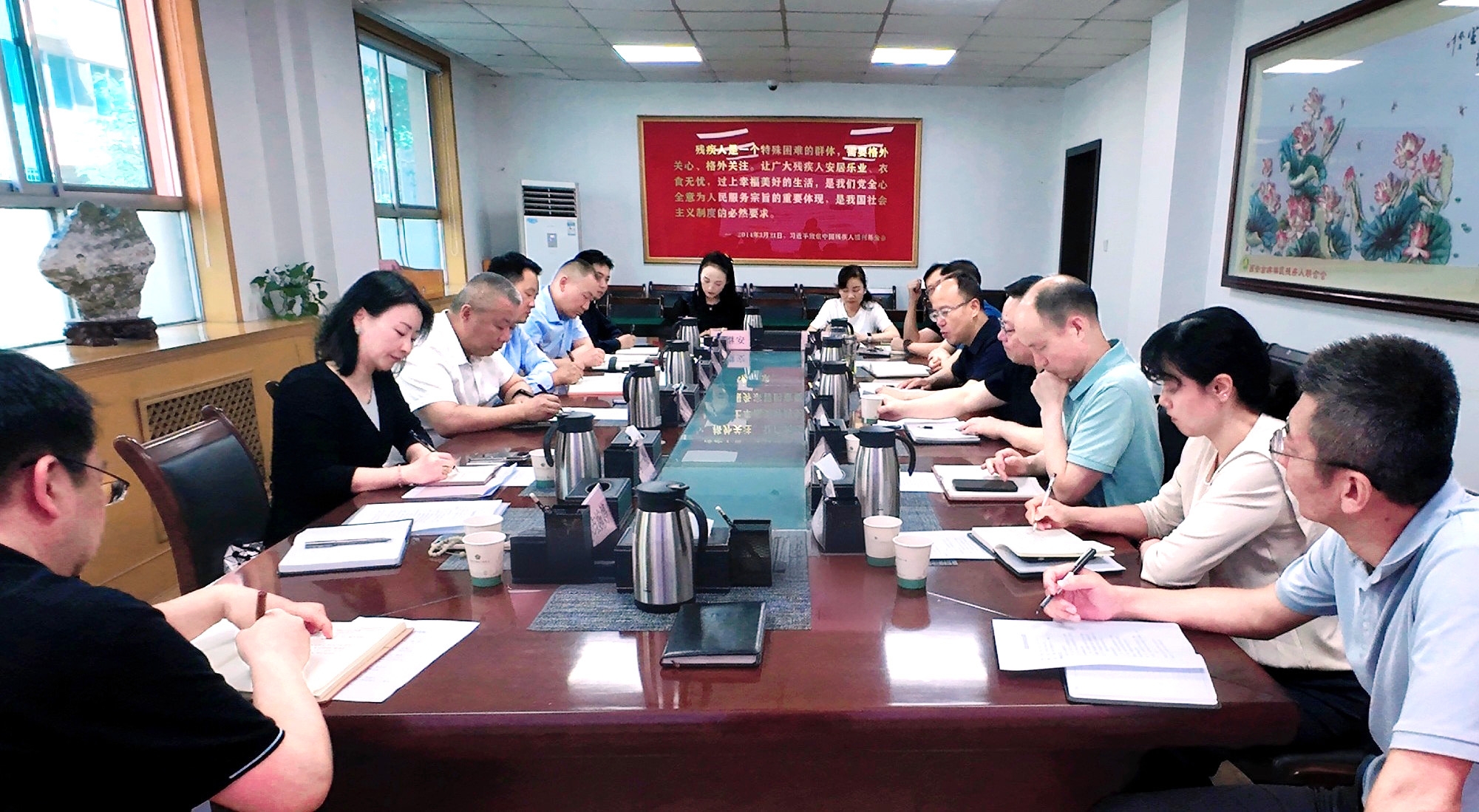 強(qiáng)盛一行赴西安市殘疾人聯(lián)合會(huì)開展專題調(diào)研——共商殘疾人康復(fù)養(yǎng)老事業(yè)發(fā)展，探索科技助殘服務(wù)新模式